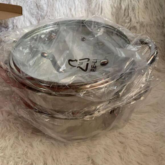 Parini Signature Series Stainless 3.5 Qt. Dutch Oven w/ Steamer & Lid. - Picture 1 of 6